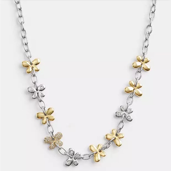 Coach Gold/Silver
Pavé Butterfly Chain
Necklace,nwt ! - Picture 1 of 3